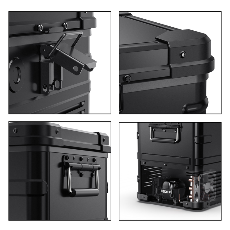 ICECO APL35 Dual Zone Aluminum 12V Portable Fridge Freezer - Black