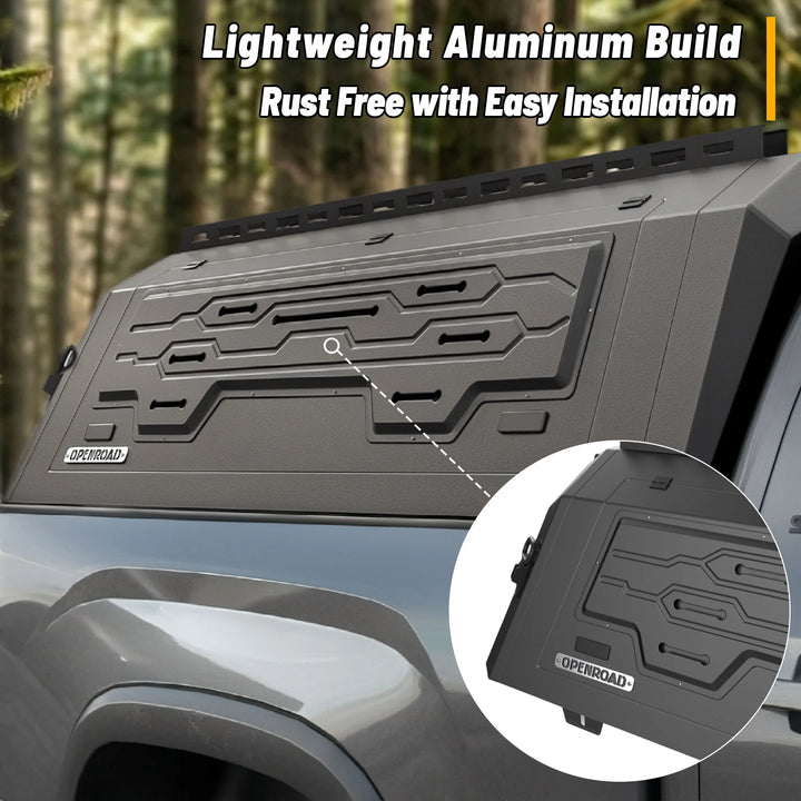 OPENROAD Aluminum Truck Cap foR Tundra (2022+) – 5.5ft Bed