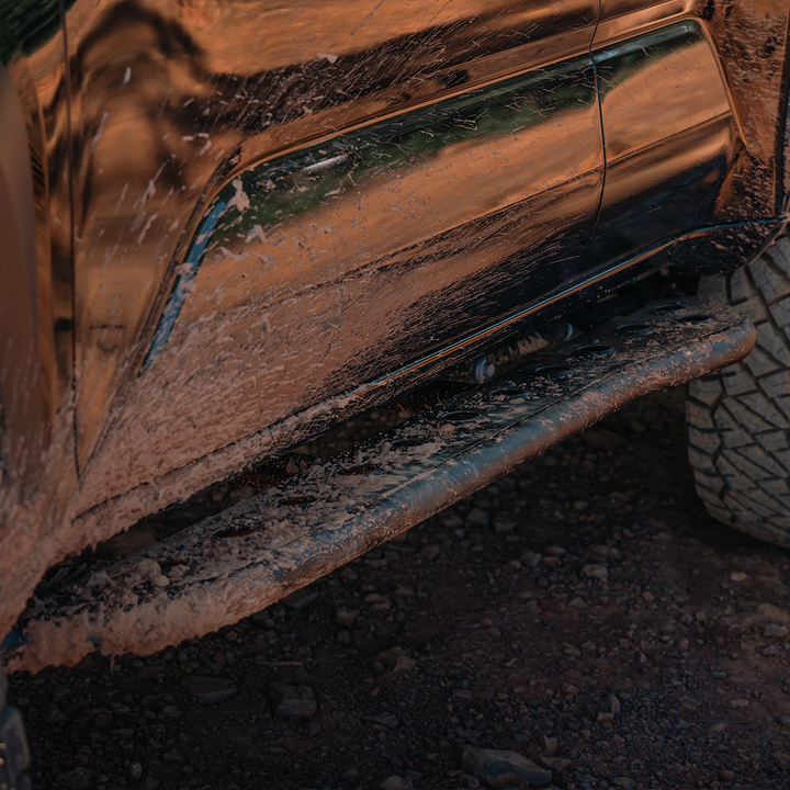 Cali Raised LED Step Edition Rock Sliders for Land Cruiser (2024+)