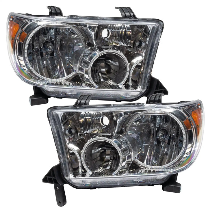 ORACLE Lighting 2007-2013 Toyota Tundra Pre-Assembled Halo Headlights - Chrome Housing
