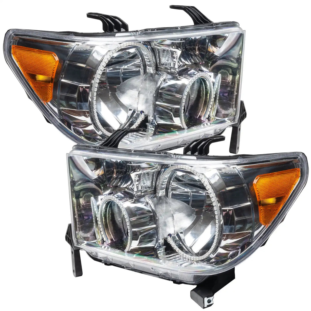 ORACLE Lighting 2007-2013 Toyota Tundra Pre-Assembled Halo Headlights - Chrome Housing