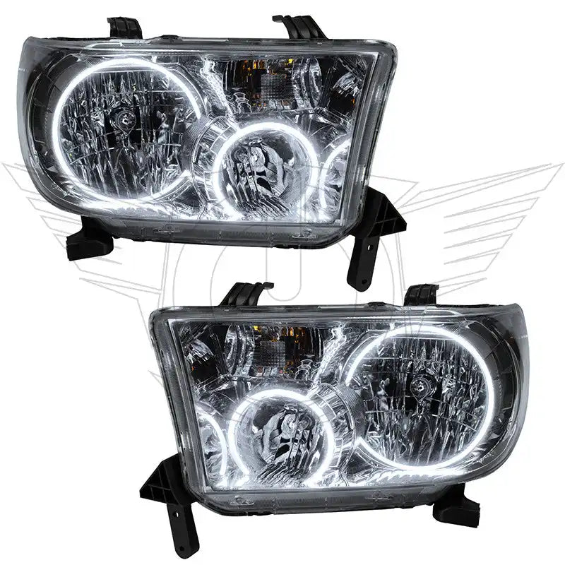 ORACLE Lighting 2007-2013 Toyota Tundra Pre-Assembled Halo Headlights - Chrome Housing