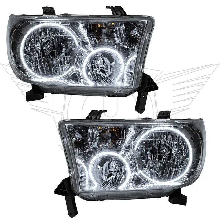 ORACLE Lighting 2007-2013 Toyota Tundra Pre-Assembled Halo Headlights - Chrome Housing