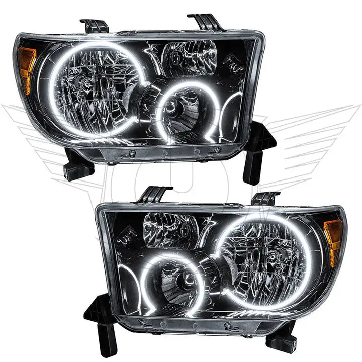 ORACLE Lighting 2007-2013 Toyota Tundra Pre-Assembled Halo Headlights - Black Housing