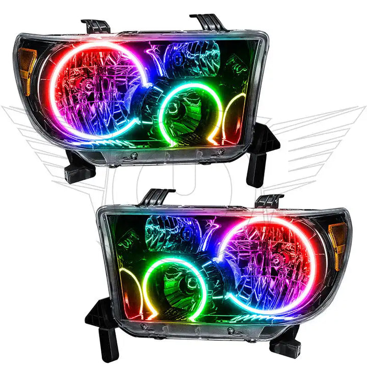ORACLE Lighting 2007-2013 Toyota Tundra Pre-Assembled Halo Headlights - Black Housing