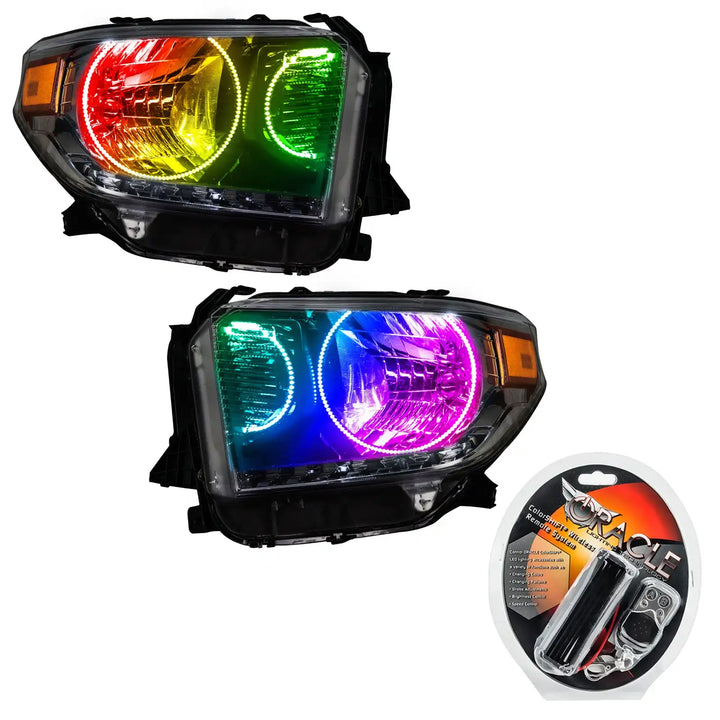ORACLE Lighting 2014-2017 Toyota Tundra Pre-Assembled Halo Headlights - Dual Halo