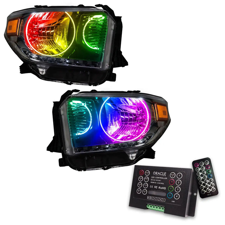 ORACLE Lighting 2014-2017 Toyota Tundra Pre-Assembled Halo Headlights - Dual Halo