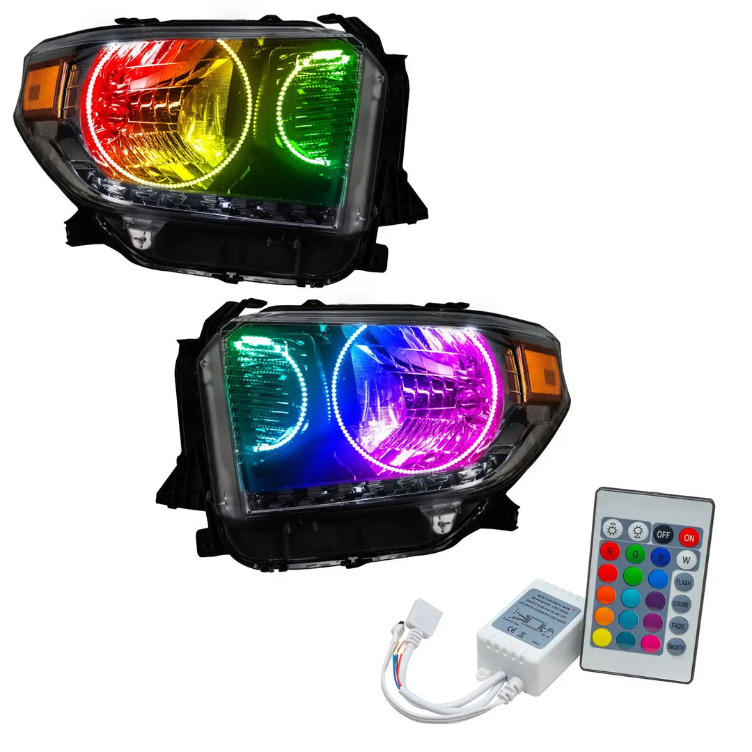 ORACLE Lighting 2014-2017 Toyota Tundra Pre-Assembled Halo Headlights - Dual Halo