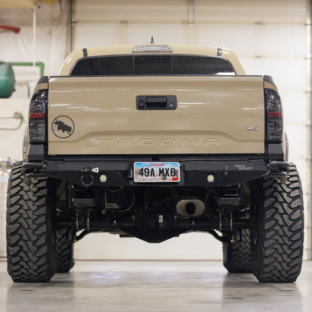 C4 Fabrication Rock Runner High Clearance Rear Bumper for Tacoma (2016-2023)