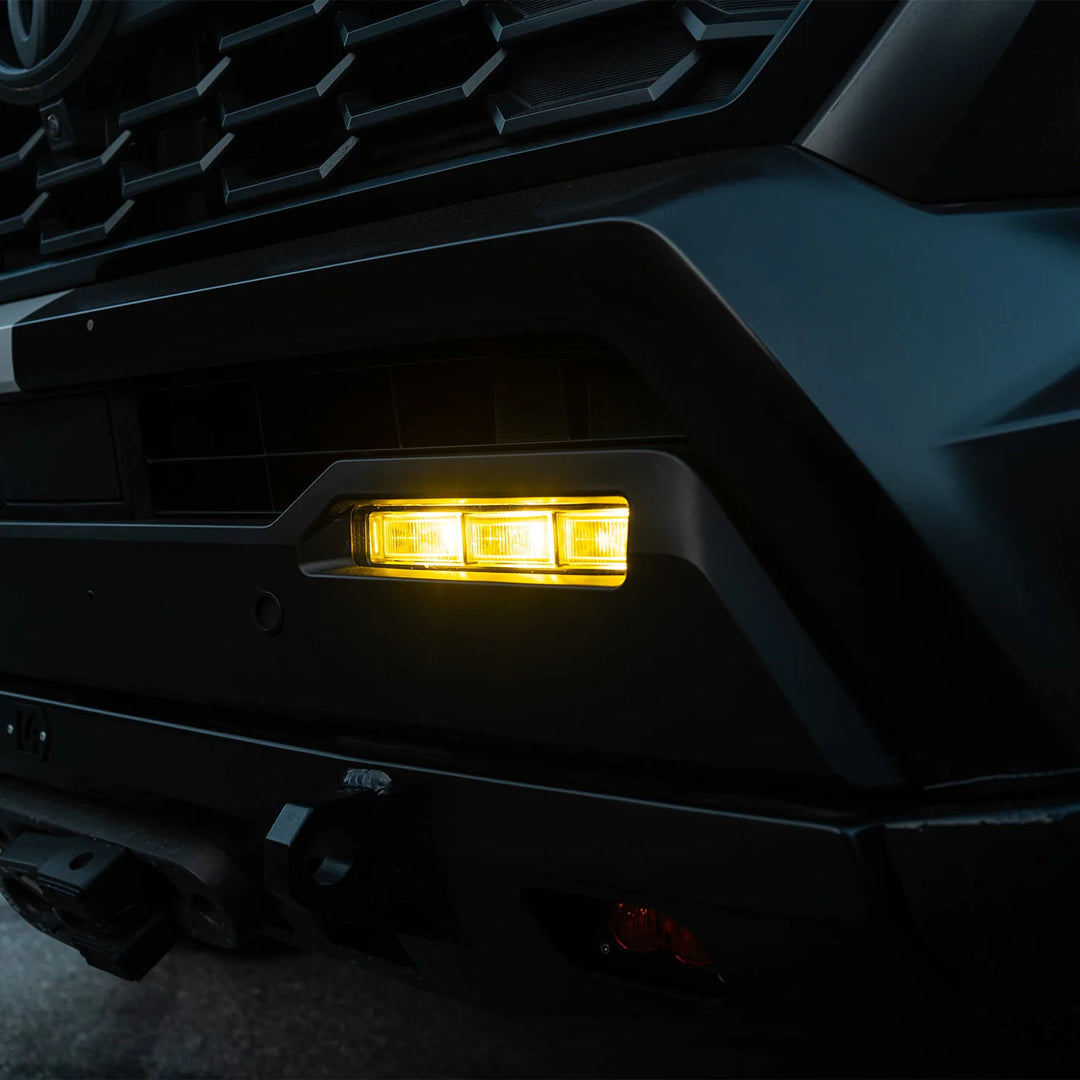 Alpharex DoubleTap Dual Color LED Projector Fog Lights for Tacoma (2024+), 4Runner (2025+), Sequoia (2022+), Tundra (2022+)