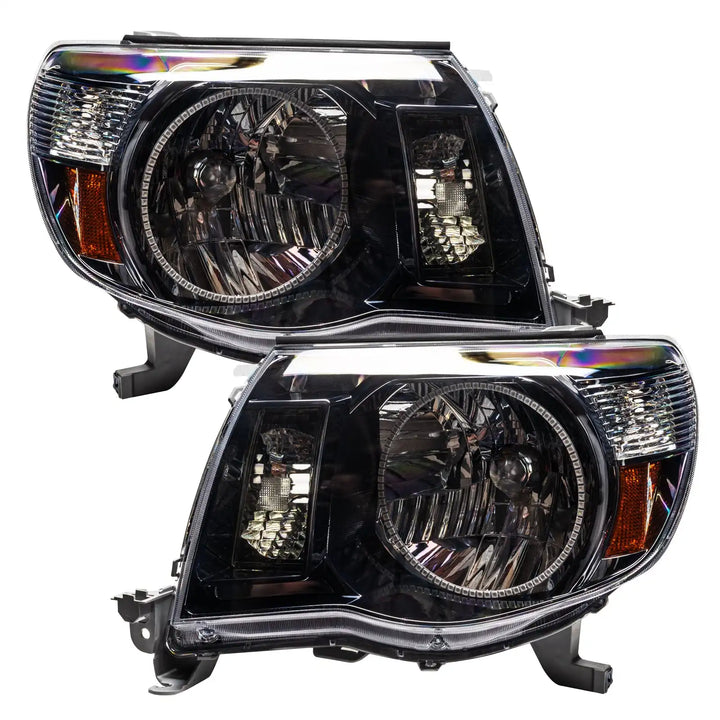 ORACLE Lighting 2005-2011 Toyota Tacoma Pre-Assembled Halo Headlights-Black