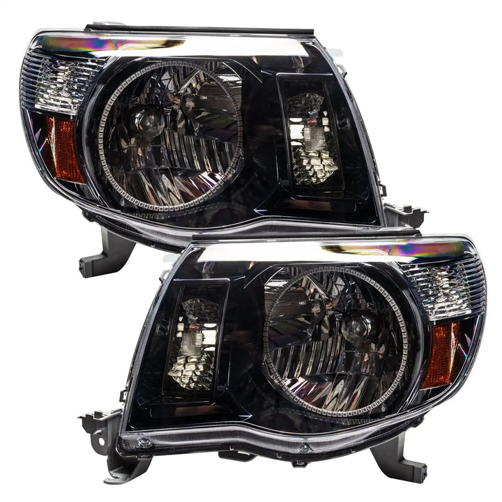 ORACLE Lighting 2005-2011 Toyota Tacoma Pre-Assembled Halo Headlights-Black