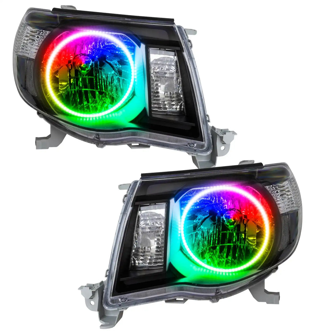 ORACLE Lighting 2005-2011 Toyota Tacoma Pre-Assembled Halo Headlights-Black