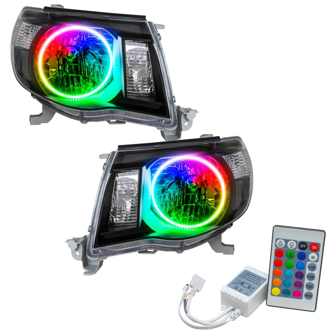 ORACLE Lighting 2005-2011 Toyota Tacoma Pre-Assembled Halo Headlights-Black