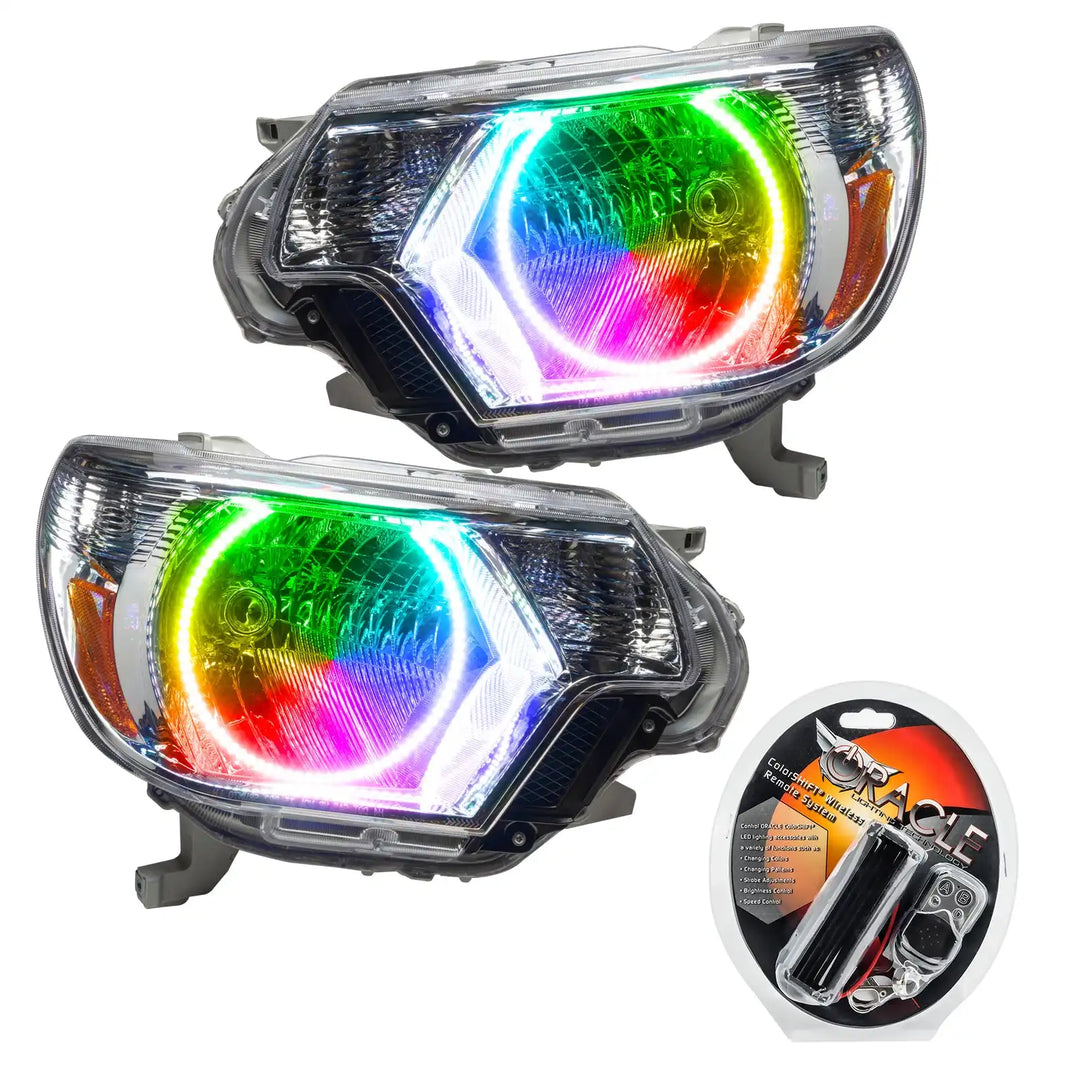 ORACLE Lighting 2012-2015 Toyota Tacoma Pre-Assembled Halo Headlights - Chrome