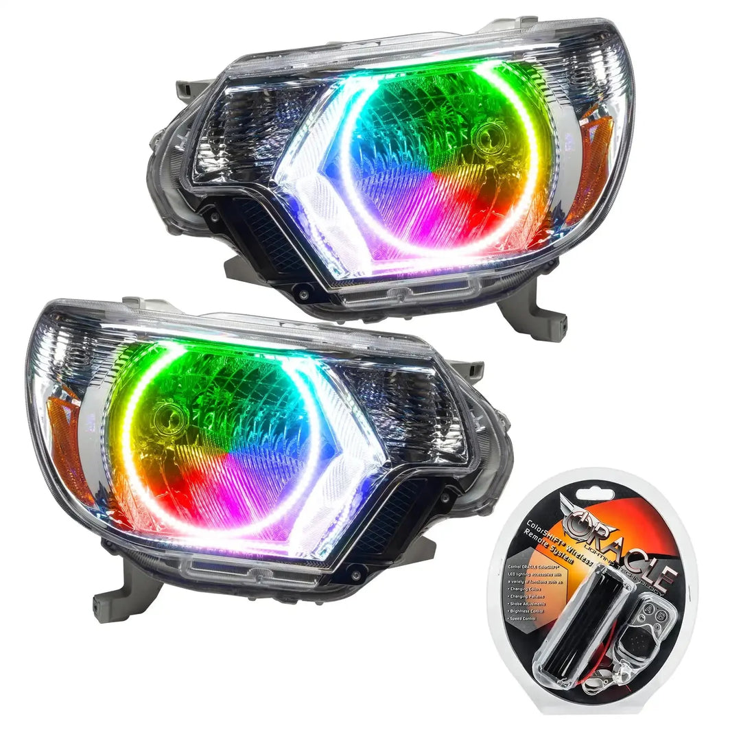 ORACLE Lighting 2012-2015 Toyota Tacoma Pre-Assembled Halo Headlights - Chrome