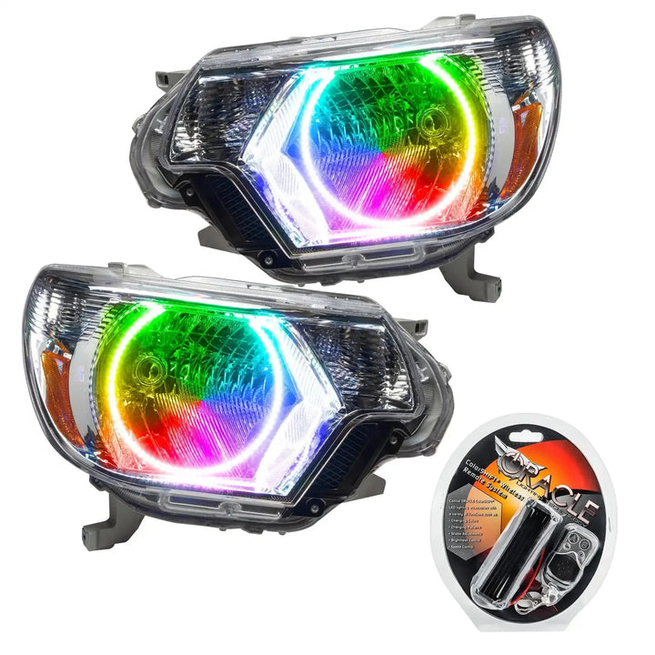 ORACLE Lighting 2012-2015 Toyota Tacoma Pre-Assembled Halo Headlights - Chrome