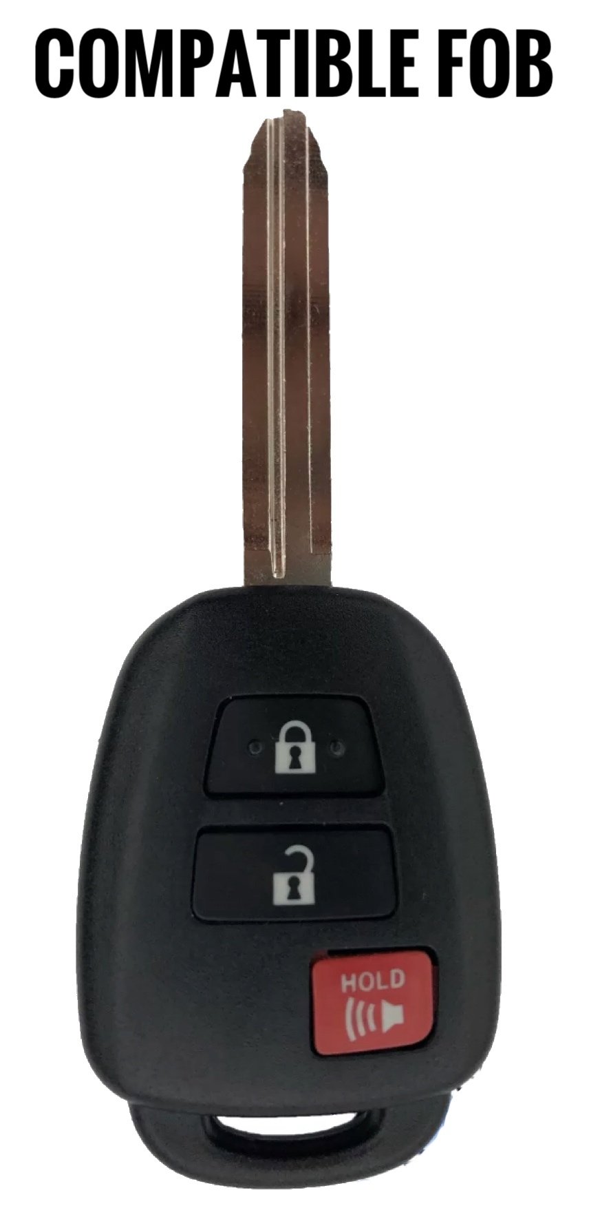 AJT DESIGN Injection Fob IF009 - BLACK for Tundra (2018-2019) & Tacoma Manual/SR5 (2016-2023)