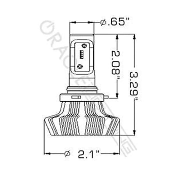 ORACLE Lighting 9005 - 4,000+ Lumen LED Light Bulb Conversion Kit (Low Beam)