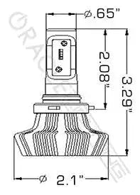 ORACLE Lighting 9006 - 4,000+ Lumen LED Light Bulb Conversion Kit (High Beam)