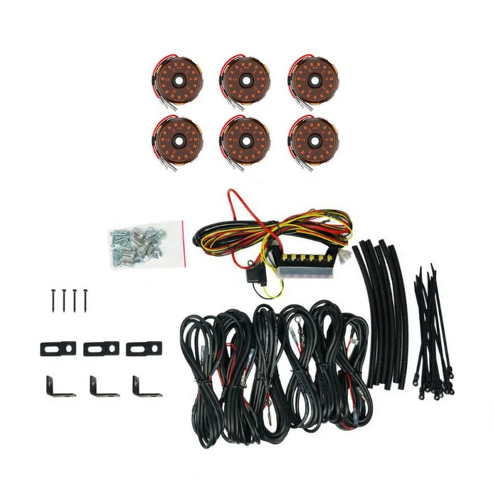 KC HiLiTES Cyclone V2 LED 6-Light - Rock Light Kit