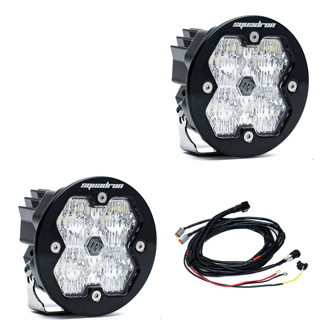 Baja Designs Squadron-R 2.0 Sport Black LED Auxiliary Light Pod Pair - Universal