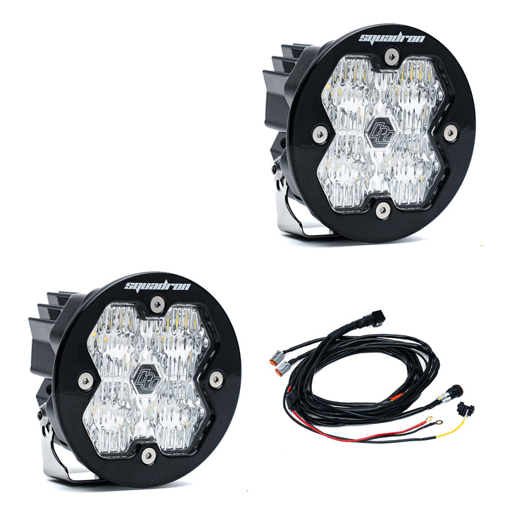 Baja Designs Squadron-R 2.0 Sport Black LED Auxiliary Light Pod Pair - Universal