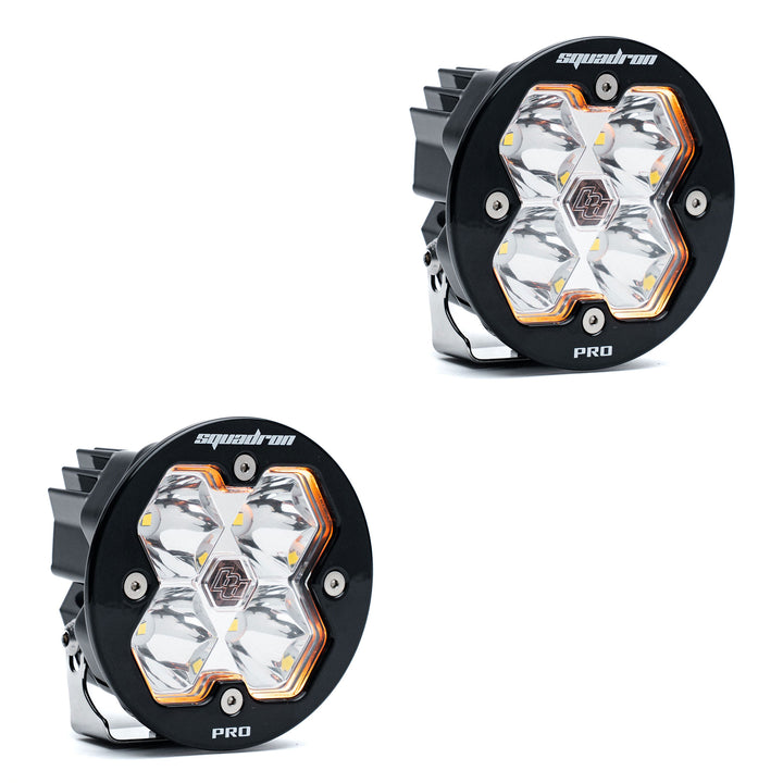 Baja Designs Squadron-R 2.0 PRO Black LED Auxiliary Light Pod Pair - Universal