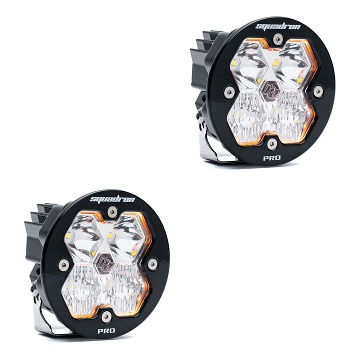 Baja Designs Squadron-R 2.0 PRO Black LED Auxiliary Light Pod Pair - Universal