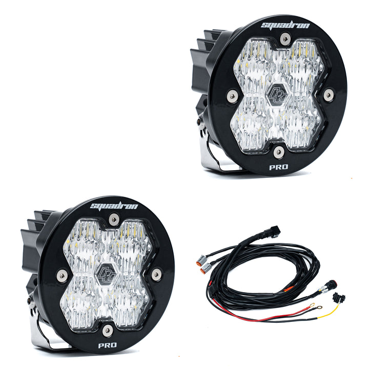 Baja Designs Squadron-R 2.0 PRO Black LED Auxiliary Light Pod Pair - Universal
