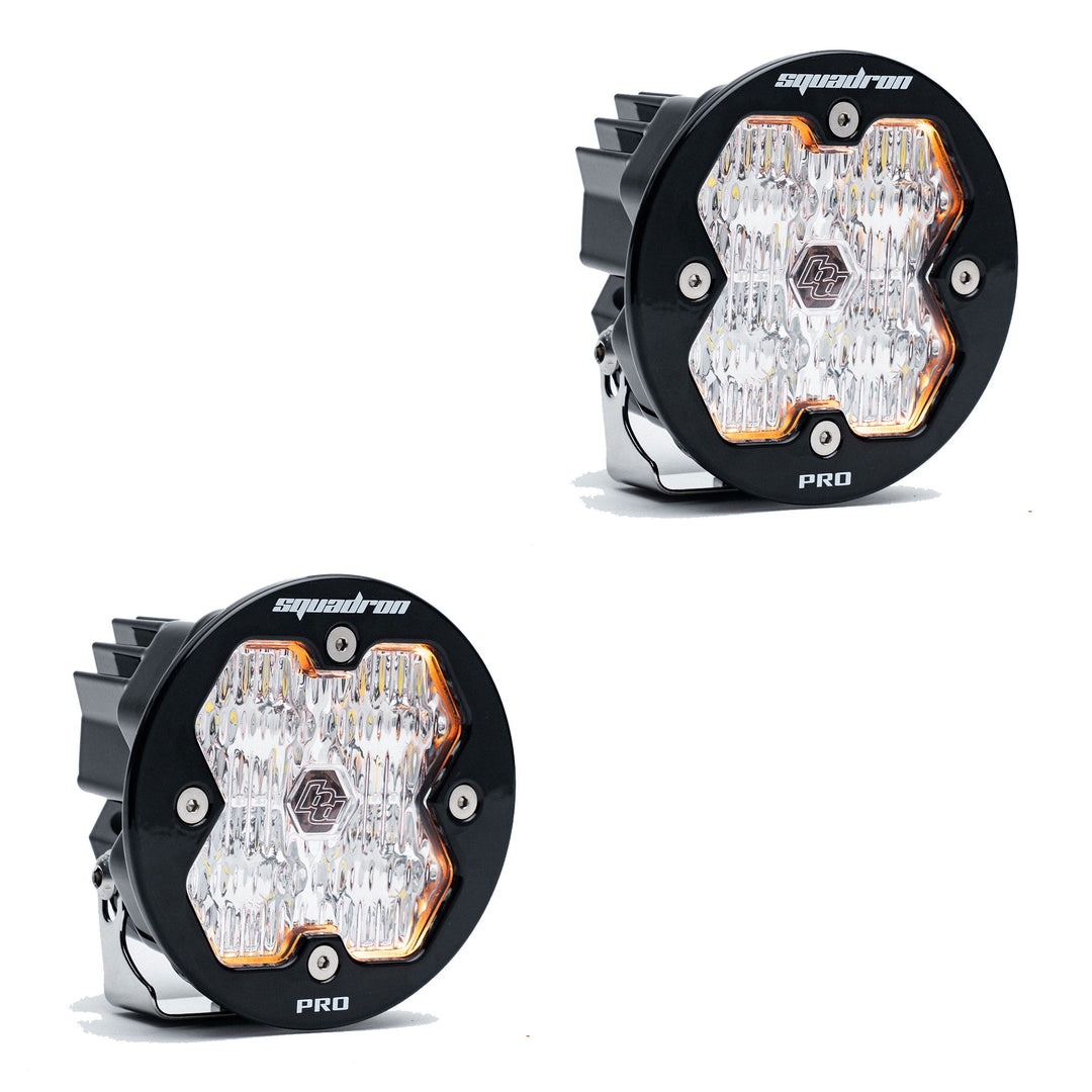 Baja Designs Squadron-R 2.0 PRO Black LED Auxiliary Light Pod Pair - Universal