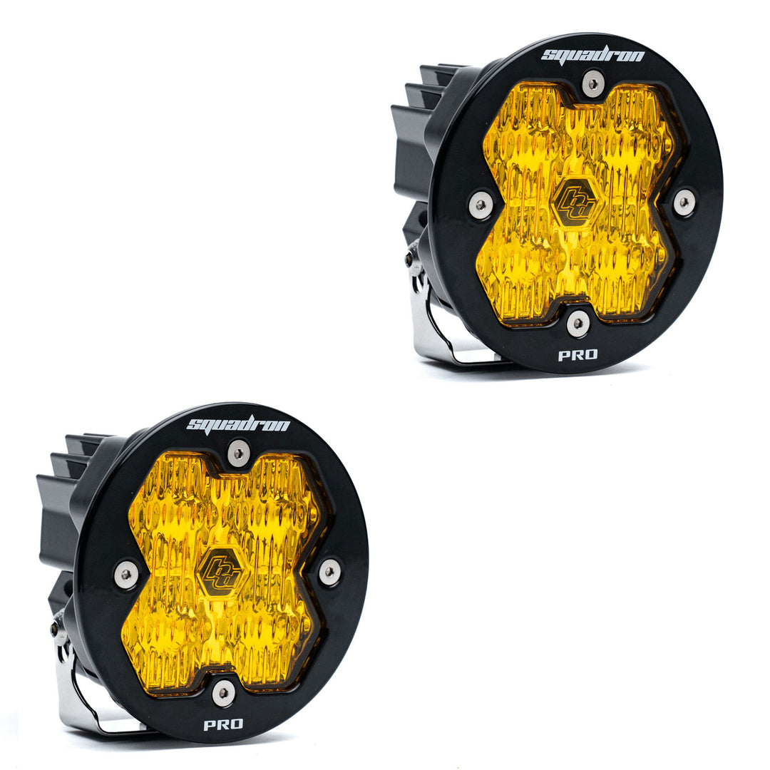 Baja Designs Squadron-R 2.0 PRO Black LED Auxiliary Light Pod Pair - Universal