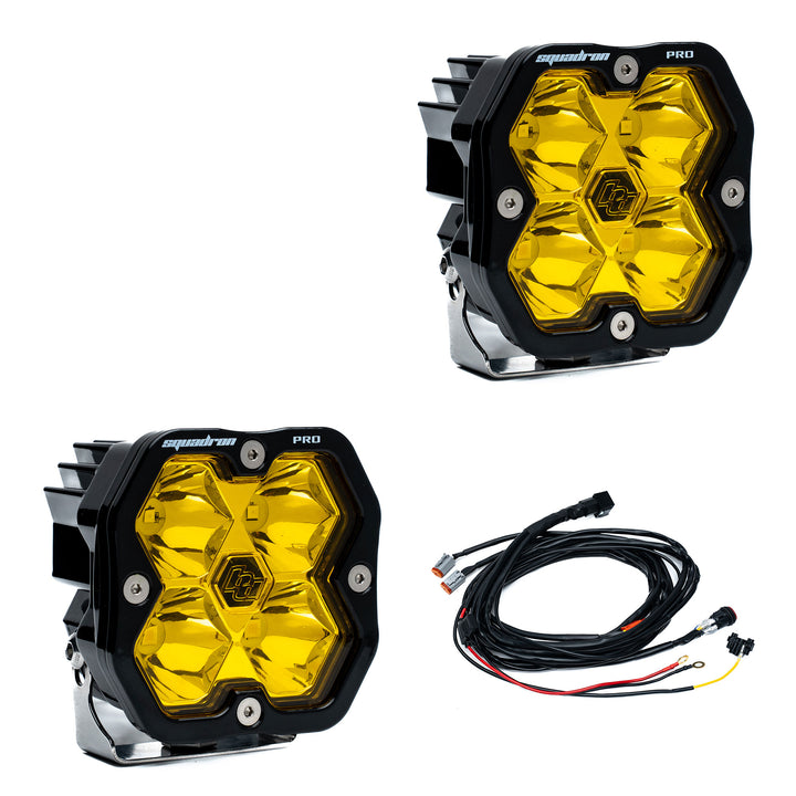 Baja Designs Squadron 2.0 PRO Black LED Auxiliary Light Pod Pair - Universal