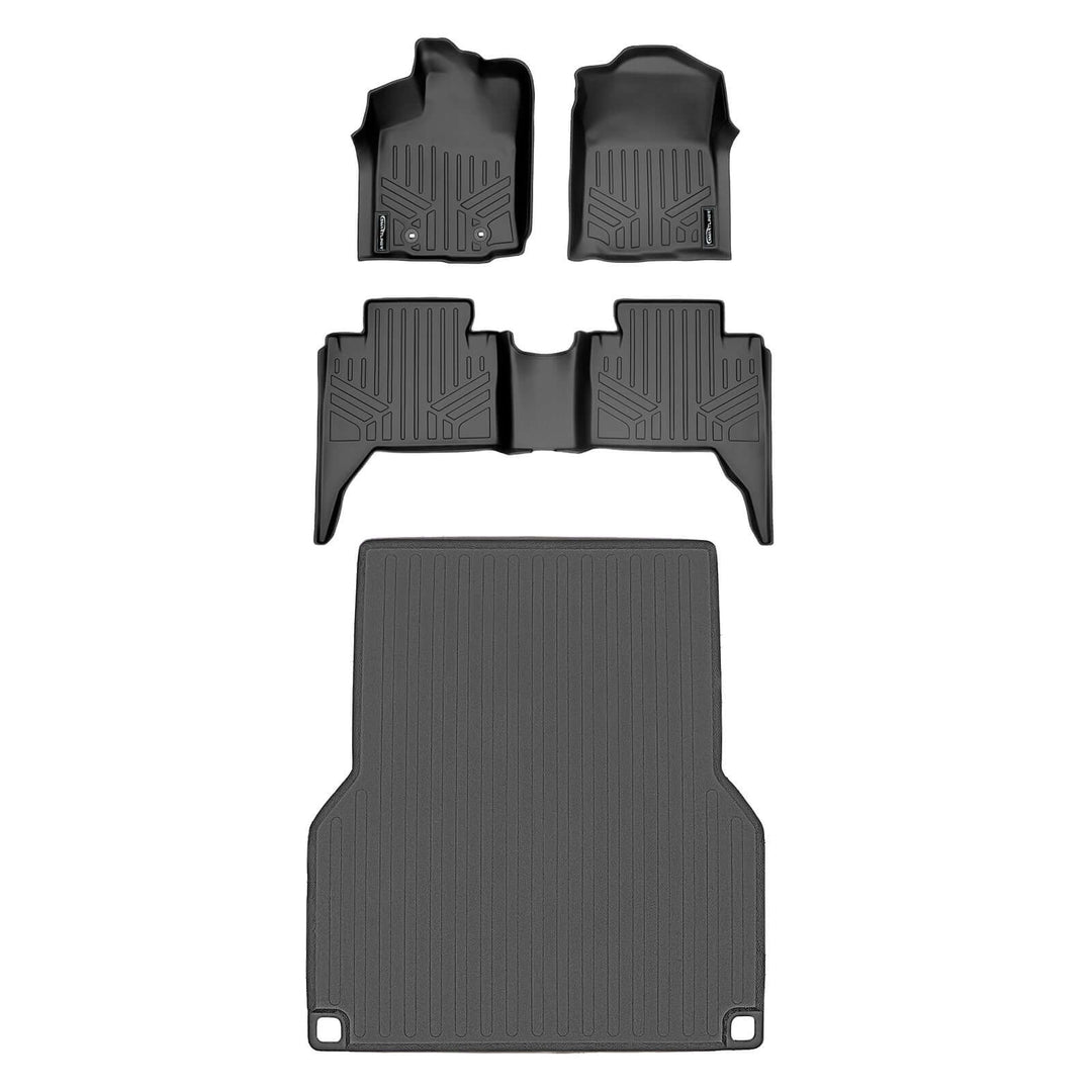 SmartCoverage™ Custom Fit Floor Liners For 2016-2017 Toyota Tacoma Double Cab