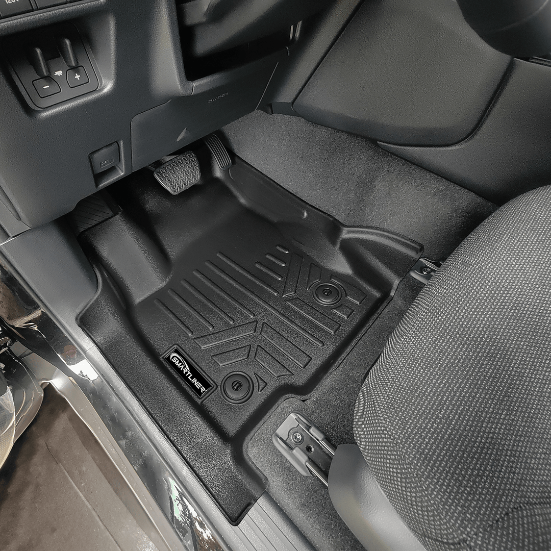 SMARTLINER Custom Fit All Weather Protection Floor Mat Liner Set Compatible With 2024-2025 Toyota Land Cruiser