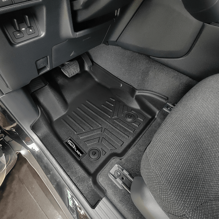 SMARTLINER Custom Fit All Weather Protection Floor Mat Liner Set Compatible With 2024-2025 Toyota Land Cruiser