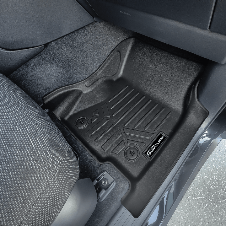 SMARTLINER Custom Fit All Weather Protection Floor Mat Liner Set Compatible With 2024-2025 Toyota Land Cruiser