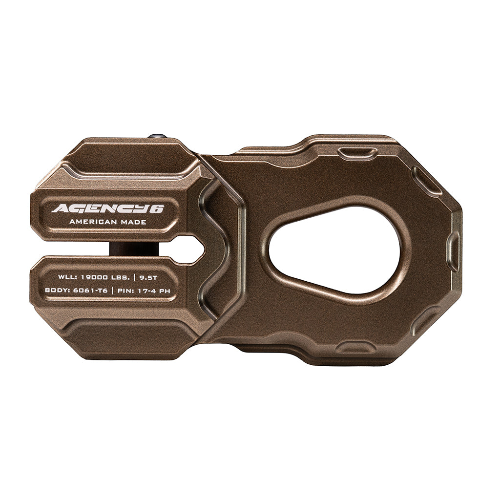 Billet Winch Shackle - Bronze