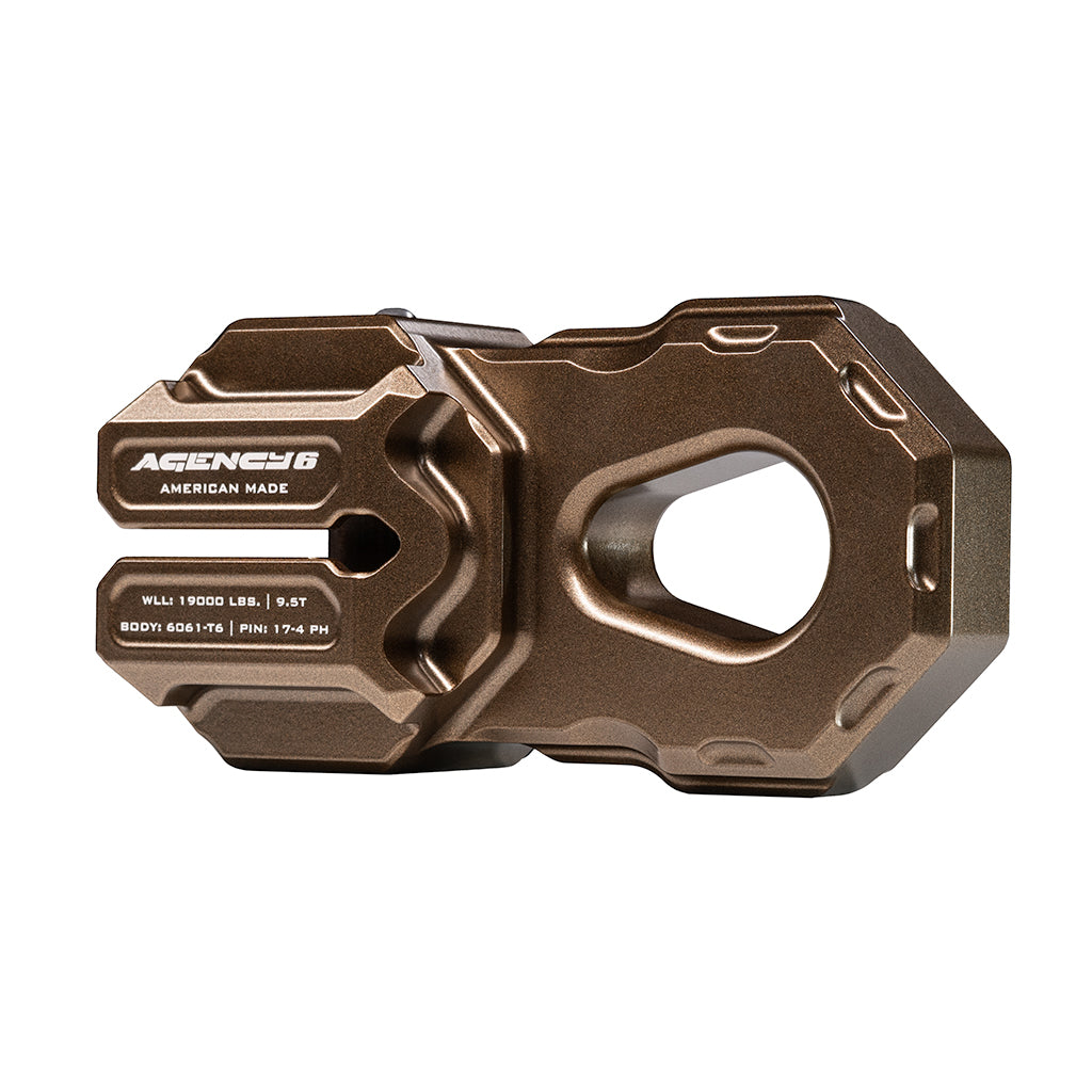 Billet Winch Shackle - Bronze