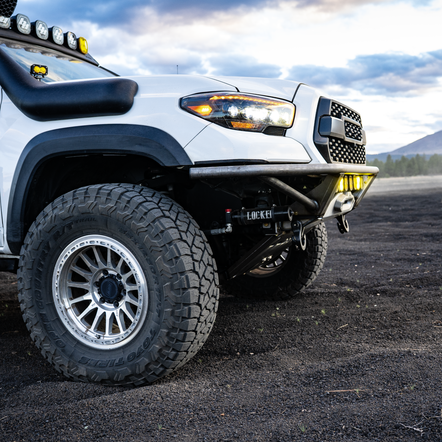 DRT Fabrication Crossmember Delete Front Bumper for Tacoma (2016-2023)