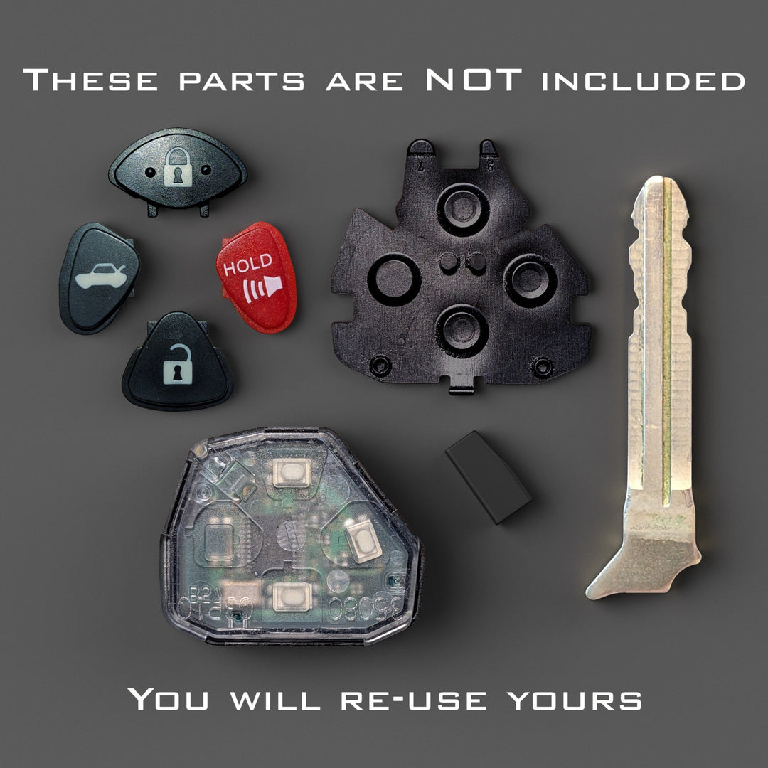 ANVIL Fob 4 Button - Titanium Reinforced Key Upgrade Kit