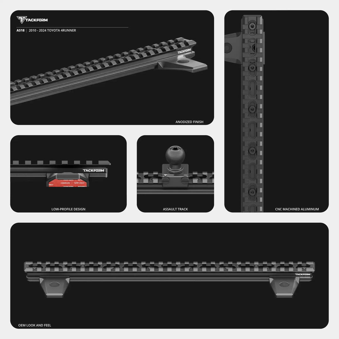 Tackform Assault Track Picatinny Dash Bracket With MagSafe Phone Mount for 4Runner (2010-2024)