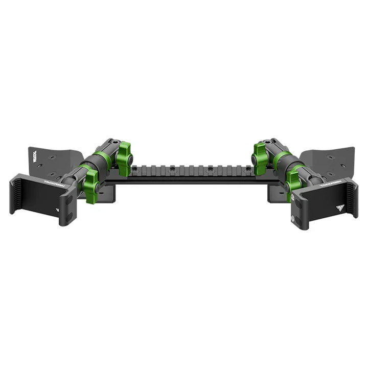 TRAXX™ - Assault Track Picatinny Dash Bracket With Dual 20LITE Phone Mounts | 2021 - 2025 Ford F-150 (See Compatibility Info For Specific Year/Trim Fitment Details)