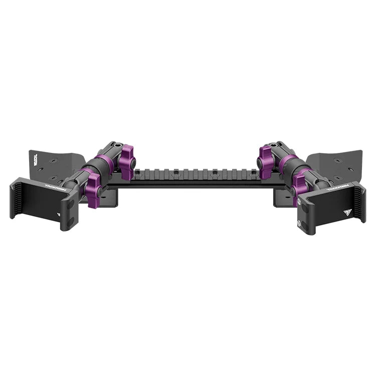 TRAXX™ - Assault Track Picatinny Dash Bracket With Dual 20LITE Phone Mounts | 2021 - 2025 Ford F-150 (See Compatibility Info For Specific Year/Trim Fitment Details)