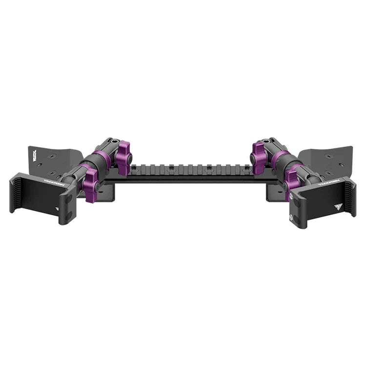TRAXX™ - Assault Track Picatinny Dash Bracket With Dual 20LITE Phone Mounts | 2021 - 2025 Ford F-150 (See Compatibility Info For Specific Year/Trim Fitment Details)