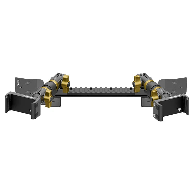 TRAXX™ - Assault Track Picatinny Dash Bracket With Dual 20LITE Phone Mounts | 2021 - 2025 Ford F-150 (See Compatibility Info For Specific Year/Trim Fitment Details)