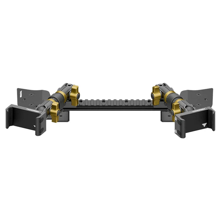 TRAXX™ - Assault Track Picatinny Dash Bracket With Dual 20LITE Phone Mounts | 2021 - 2025 Ford F-150 (See Compatibility Info For Specific Year/Trim Fitment Details)