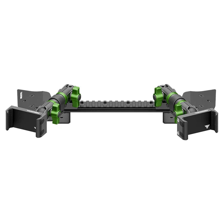TRAXX™ - Assault Track Picatinny Dash Bracket With Dual 20LITE Phone Mounts | 2021 - 2025 Ford F-150 (See Compatibility Info For Specific Year/Trim Fitment Details)