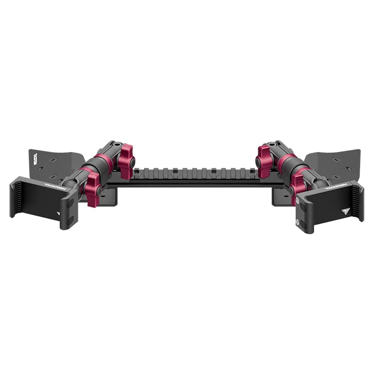 TRAXX™ - Assault Track Picatinny Dash Bracket With Dual 20LITE Phone Mounts | 2021 - 2025 Ford F-150 (See Compatibility Info For Specific Year/Trim Fitment Details)
