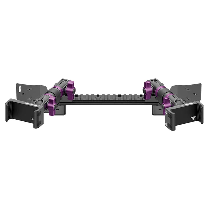 TRAXX™ - Assault Track Picatinny Dash Bracket With Dual 20LITE Phone Mounts | 2021 - 2025 Ford F-150 (See Compatibility Info For Specific Year/Trim Fitment Details)